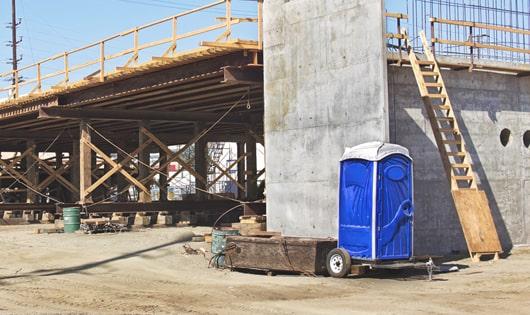 job site hygiene is prioritized with these portable toilets in place